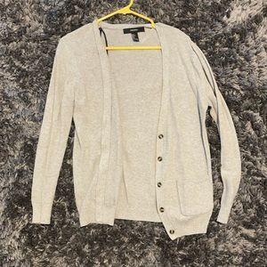 Gray cardigan